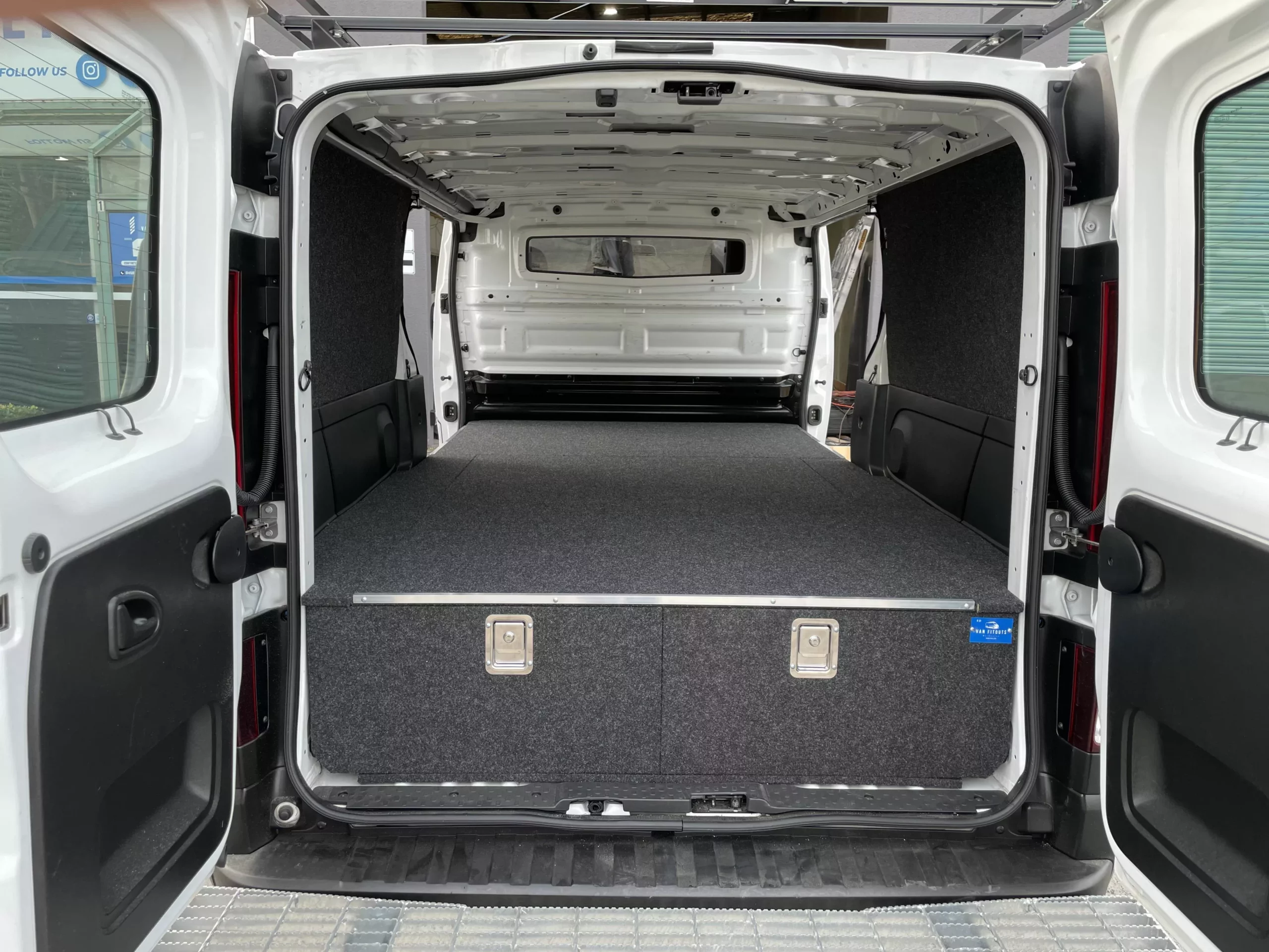 Bed Base Two Drawer System - Tradie Van Fitouts